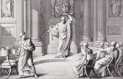 Cicero Denouncing Catiline by C.C Perkins
